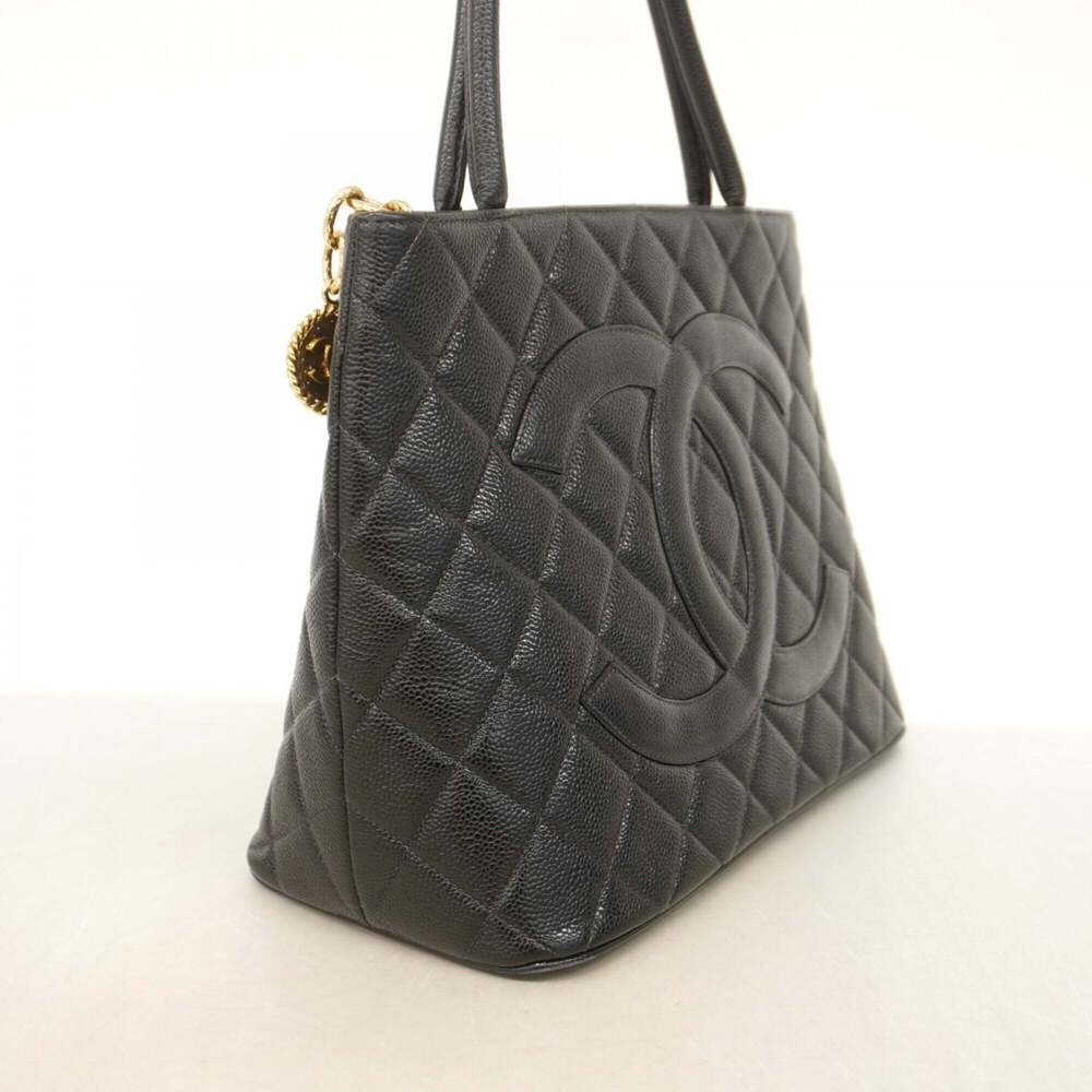 CHANEL Black Caviar Leather Reissue Tote Bag - Picture 2 of 11